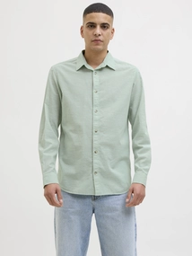 Jack&Jones - Overhemd lange mouw - Groen - Jjesummer Shirt Ls Sn - 12269315