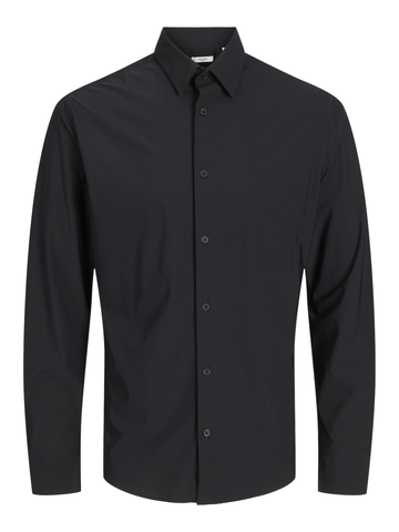 Jack&Jones - Overhemd lange mouw - Zwart - Jprblaactive Stretch L/S Shirt - 12263744