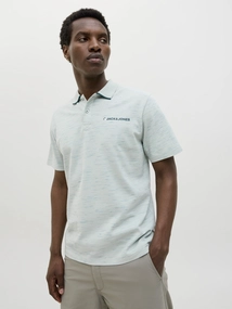 Jack&Jones - Polo - Aqua - Jcologan Inject Polo Ss Smu - 1,23E+07