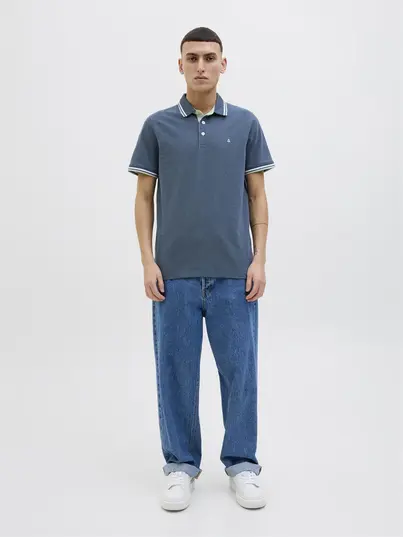 Jack&Jones - Polo - Blauw - Jjepaulos Polo Ss Noos - 12136668