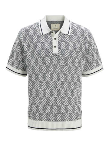 Jack&Jones - Polo - Blauw - Jprblucody Structure Knit Polo - 12271345