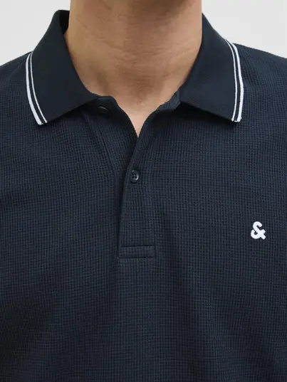 Jack&Jones - Polo - Donkerblauw - Jjeaustin Polo Ss Noos - 12268130