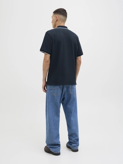 Jack&Jones - Polo - Donkerblauw - Jjeaustin Polo Ss Noos - 12268130