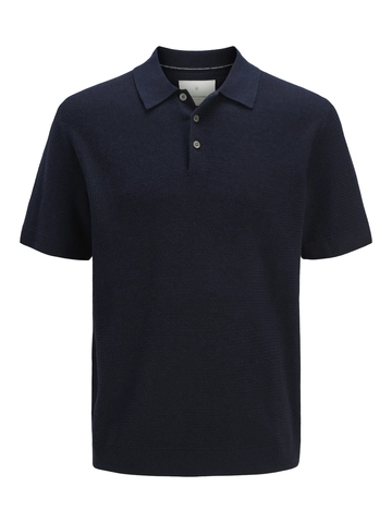 Jack&Jones - Polo - Donkerblauw - Jprcccooper Knit Polo Ss Sn - 12271483