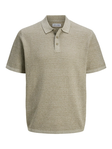 Jack&Jones - Polo - Grijs - Jjegeorge Knit Polo Ss Sn - 12268281