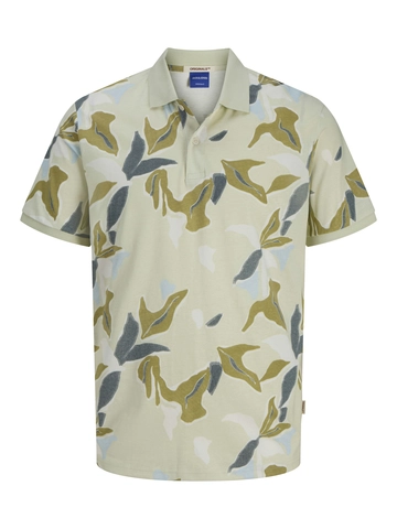 Jack&Jones - Polo - Groen - Joralmeria Aop Polo Ss - 12276835