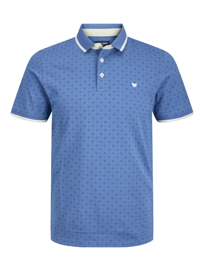 Jack&Jones - Polo - Kobaltblauw - Jprpaulos Play Aop Blu. Ss Pol - 12154548