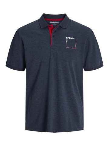 Jack&Jones - Polo - Marineblauw - Jjverner Polo Ss - 1,23E+07