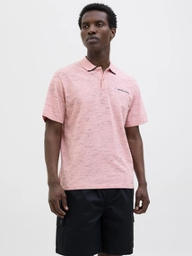 Jack&Jones - Polo - Roze - Jcologan Inject Polo Ss Smu - 1,23E+07