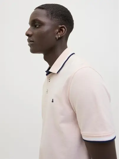Jack&Jones - Polo - Roze - Jjepaulos Polo Ss Noos - 12136668