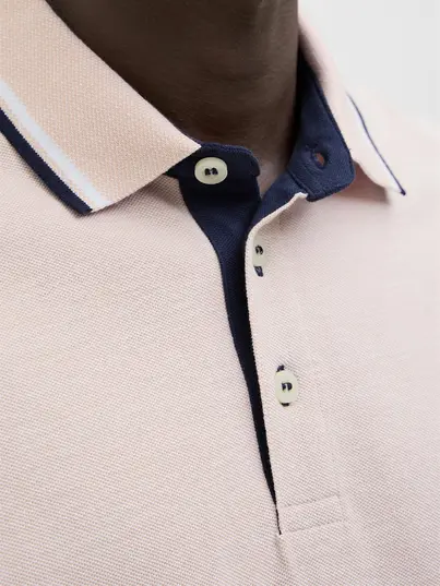 Jack&Jones - Polo - Roze - Jjepaulos Polo Ss Noos - 12136668