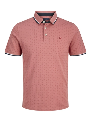 Jack&Jones - Polo - Roze - Jprpaulos Play Aop Blu. Ss Pol - 12154548