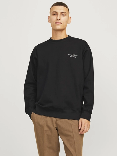 Jack&Jones - Sweater lange mouw - Zwart - Jprblachad Branding Sweat - 12261386