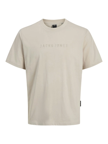 Jack&Jones - T-shirt korte mouw - Beige - Jcorecharge Mold Tee Ss Crew N - 12273070