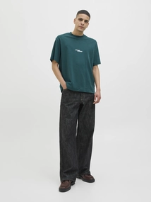 Jack&Jones - T-shirt korte mouw - Donkergroen - Jcosago Photo Back Tee Ss Crew - 12276731
