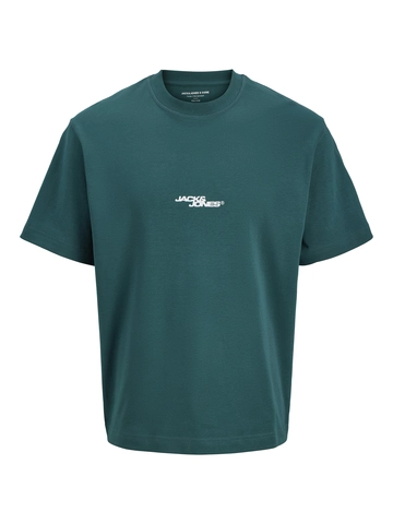 Jack&Jones - T-shirt korte mouw - Donkergroen - Jcosago Photo Back Tee Ss Crew - 12276731