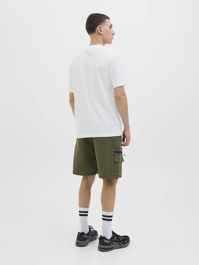 Jack&Jones - T-shirt korte mouw - Ecru - Jcosago Logo Slub Tee Ss Crew - 12276524