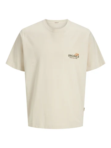 Jack&Jones - T-shirt korte mouw - Ecru - Joracapulco Retro Element Back - 12277562