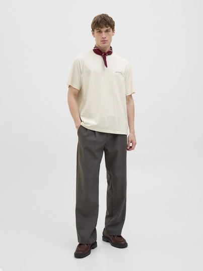 Jack&Jones - T-shirt korte mouw - Ecru - Jorhydra Cutout Tee Ss Crew Ne - 12277582