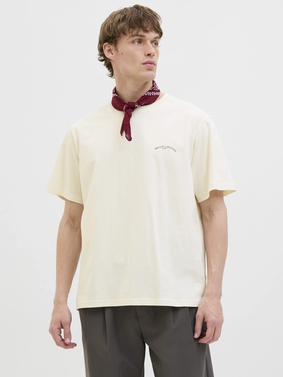 Jack&Jones - T-shirt korte mouw - Ecru - Jorhydra Cutout Tee Ss Crew Ne - 12277582