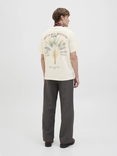 Jack&Jones - T-shirt korte mouw - Ecru - Jorhydra Cutout Tee Ss Crew Ne - 12277582
