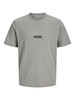 Jack&Jones - T-shirt korte mouw - Grijs - Jcosago Logo Slub Tee Ss Crew - 12276524