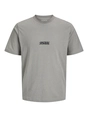 Jack&Jones - T-shirt korte mouw - Grijs - Jcosago Logo Slub Tee Ss Crew - 12276524