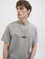 Jack&Jones - T-shirt korte mouw - Grijs - Jcosago Logo Slub Tee Ss Crew - 12276524