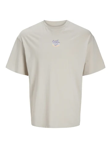 Jack&Jones - T-shirt korte mouw - Grijs - Jjeames Tee Ss Crew Neck - 12268471