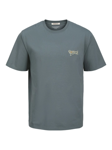 Jack&Jones - T-shirt korte mouw - Grijs - Joralmeria Chain Stitch Tee Ss - 12276787