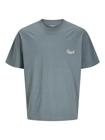 Jack&Jones - T-shirt korte mouw - Grijs - Jorislington Type Graphic Back - 12273004