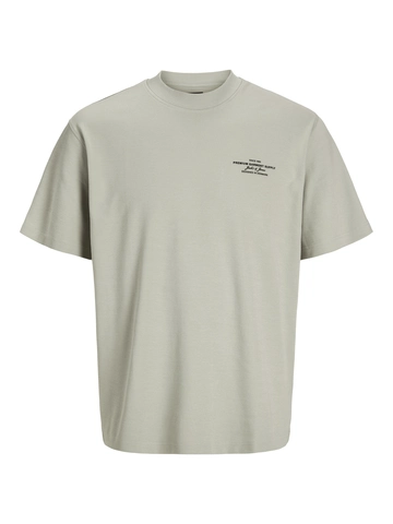 Jack&Jones - T-shirt korte mouw - Grijs - Jprblachad Branding Ss Crew - 12259357