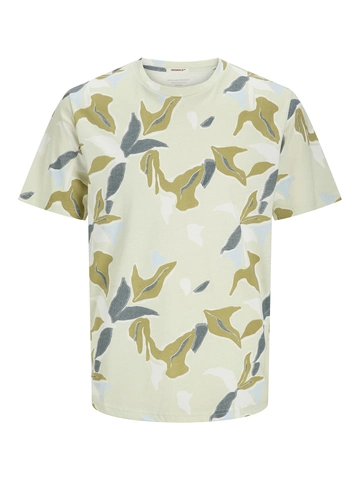 Jack&Jones - T-shirt korte mouw - Groen - Joralmeria Aop Tee Ss Crew Nec - 12276912