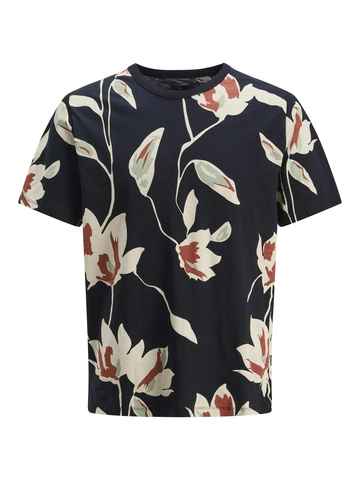 Jack&Jones - T-shirt korte mouw - Marineblauw - Jprblapalermo Aop Ss Tee - 12279351