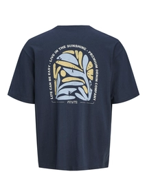 Jack&Jones - T-shirt korte mouw - Marineblauw - Jprblumax Ss Tee - 12277775