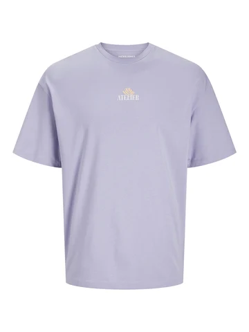 Jack&Jones - T-shirt korte mouw - Paars - Jjeames Tee Ss Crew Neck - 12268471