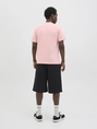 Jack&Jones - T-shirt korte mouw - Roze - Jcosago Logo Slub Tee Ss Crew - 12276524