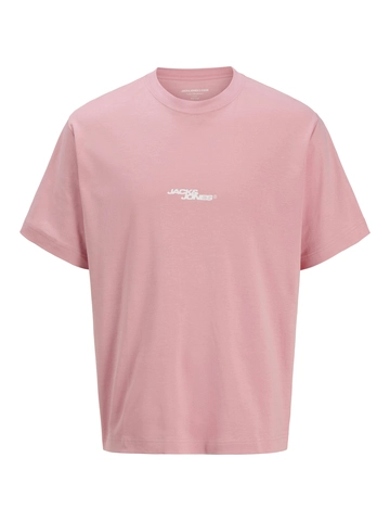 Jack&Jones - T-shirt korte mouw - Roze - Jcosago Photo Back Tee Ss Crew - 12276731