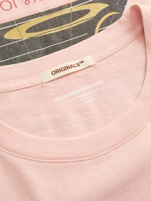Jack&Jones - T-shirt korte mouw - Roze - Joralmeria World Tee Ss Crew N - 12276785