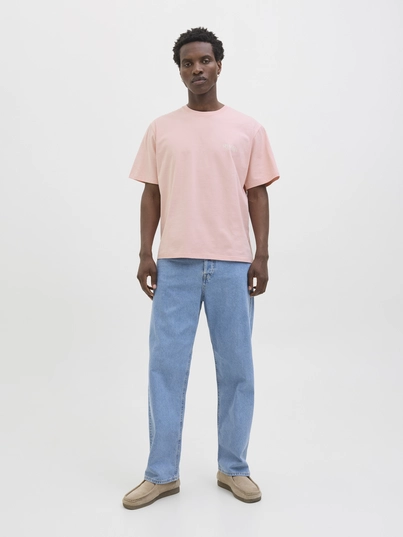 Jack&Jones - T-shirt korte mouw - Roze - Jorhydra Photo Tee Ss Crew Nec - 12276825