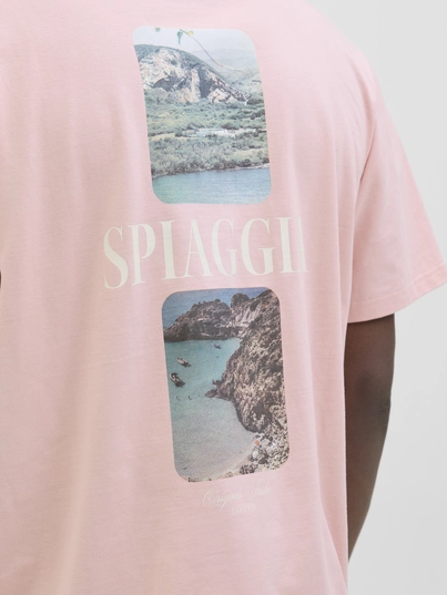 Jack&Jones - T-shirt korte mouw - Roze - Jorhydra Photo Tee Ss Crew Nec - 12276825