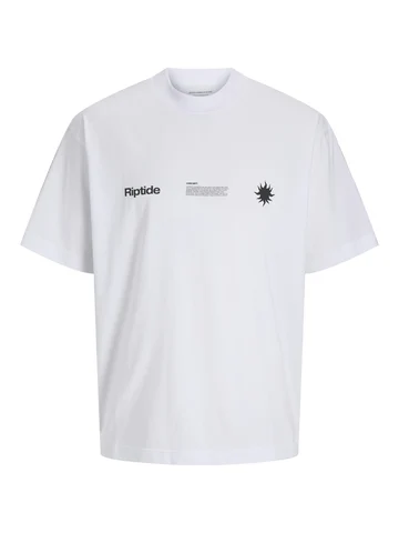 Jack&Jones - T-shirt korte mouw - Wit - Jcoinfinity Placement Tee Ss C - 12279155