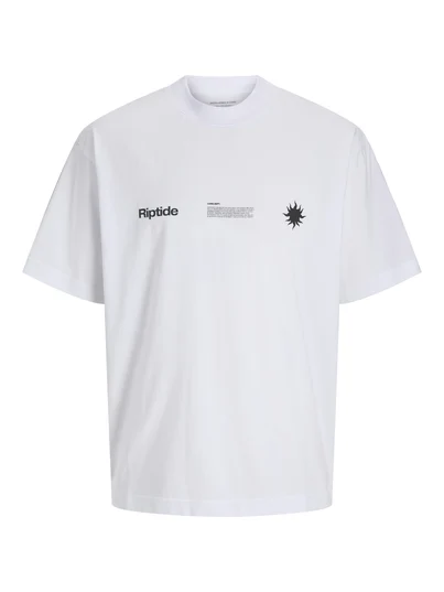 Jack&Jones - T-shirt korte mouw - Wit - Jcoinfinity Placement Tee Ss C - 12279155