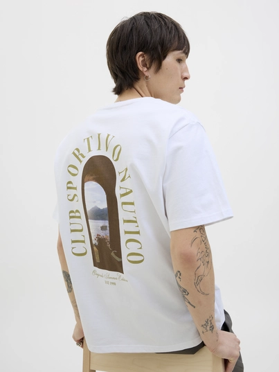 Jack&Jones - T-shirt korte mouw - Wit - Jorhydra Photo Tee Ss Crew Nec - 12276825