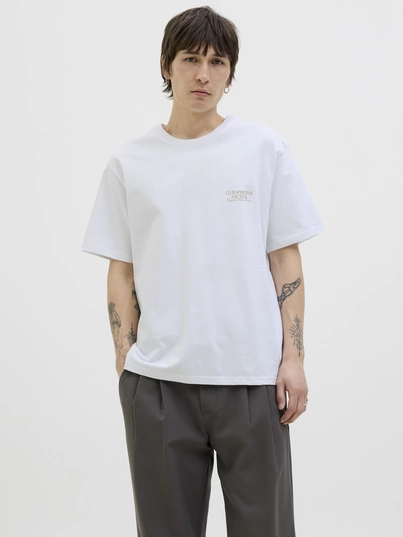 Jack&Jones - T-shirt korte mouw - Wit - Jorhydra Photo Tee Ss Crew Nec - 12276825