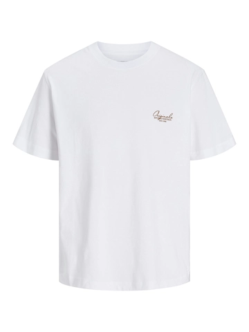 Jack&Jones - T-shirt korte mouw - Wit - Jorislington Type Graphic Back - 12273004
