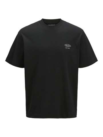Jack&Jones - T-shirt korte mouw - Zwart - Jcoconcrete Globe Tee Ss Crew - 12273284
