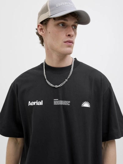 Jack&Jones - T-shirt korte mouw - Zwart - Jcoinfinity Placement Tee Ss C - 12279155