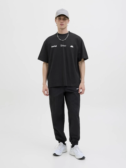 Jack&Jones - T-shirt korte mouw - Zwart - Jcoinfinity Placement Tee Ss C - 12279155