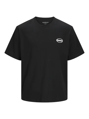 Jack&Jones - T-shirt korte mouw - Zwart - Jcolido Photo Back Tee Ss Crew - 12276632